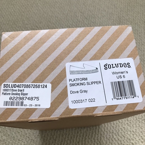 Soludos Suede Platform Smoking Slipper 6 - Picture 3 of 4